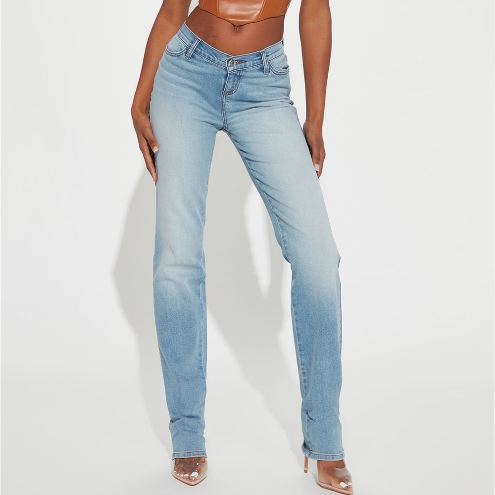 Tall Fashion Nova Straight Leg Jeans, Size 5, 36 Inseam